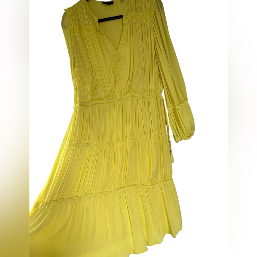 T TAHARI Cinched Waist Tiered Midi Dress, XL - Picture 5 of 11